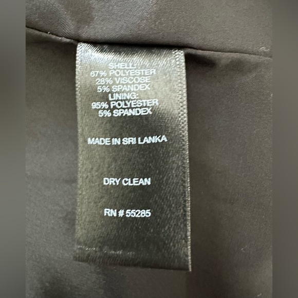 Express Editor One Button Black Business Blazer size 6 - Picture 10 of 11